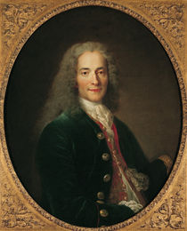 Portrait of Voltaire  by Nicholas de Largilliere