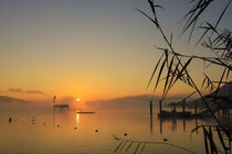 Sonnenaufgang über dem Überlinger See und Bodman - Bodensee von Christine Horn
