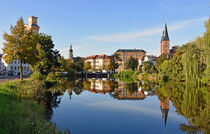 Blick über den Kleinen Teich in Altenburg von Ulrich Senff