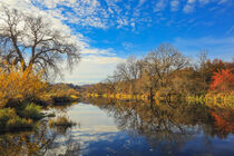 Die Donau zwischen Inzigkofen und Laiz an einem Herbstnachmittag - Naturpark Obere Donau von Christine Horn