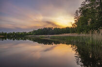 Evening in the pond landscape of Upper Lusatia by Holger Spieker