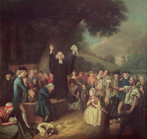George Whitefield preaching  by John Collet