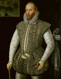 Portrait of Sir Walter Raleigh by William Segar