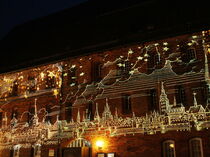 Weihnachtliche Lichtillumination im Lüneburger Glockenhof von Anja  Bagunk