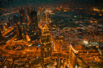 Skyline of Dubai. Painted. von havelmomente