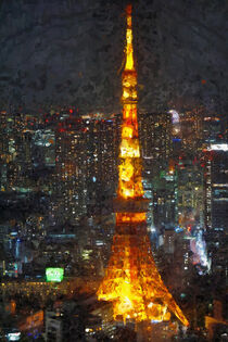 Cityscape of Tokyo Skytree in Japan. von havelmomente