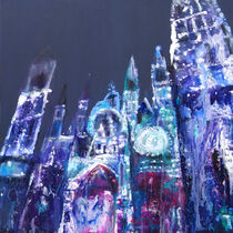 Rouens Cathedrale bei Nacht von Renée König