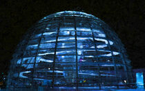 Gemalt. Kuppel im Reichstag von Berlin bei Nacht. Acryl. von havelmomente