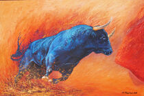 Blauer Stier von Renate Berghaus