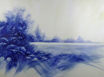 Blaue Landschaft by Helen Lundquist