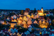 Altstadt von Altensteig im Schwarzwald bei Nacht von dieterich-fotografie