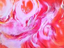 Flammendes Inferno mit rot, rosa und orange by Jessica Leidel
