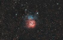 Nebulas in space: M20, Trifid Nebula