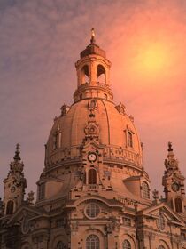 Frauenkirche Dresden im Abendlicht von wolfpeter