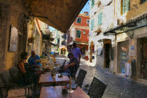 Cafe in der Altstadt von Korfu, Griechenland. by havelmomente