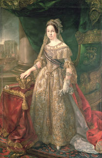 Queen Isabella II  by Vicente Lopez y Portana
