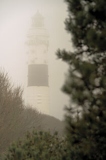 Leuchtturm Kampen im Nebel von Stephan Zaun