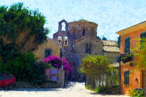 Kirche des Iason und Sossipatros in Korfu Stadt gemalt. Griechenland. by havelmomente