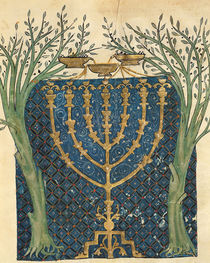 Illumination of a menorah by Joseph Asarfati