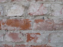 Vom Putz befreites Mauerwerk aus Ziegelsteinen