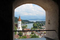 Blick aus dem Schlossturm in Thun, Schweiz von Susanne Winkels