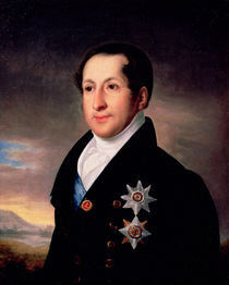 Portrait of Prince Sergej Golitsyn  by Vasili Andreevich Tropinin
