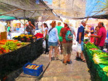 Besuch auf Wochenmarkt in Alcudia Stadt auf Mallorca von havelmomente