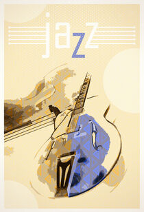 Jazz Art Poster by cinema4design
