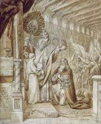 Coronation of Charlemagne  by Joseph Paul Blanc