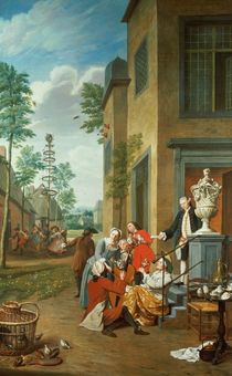 Villagers Merrymaking  by Jan Josef the Younger Horemans