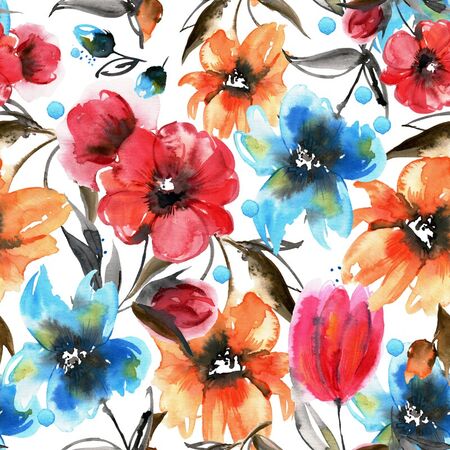 Seamless-pattern-with-hand-painted-watercolor-flowers-1