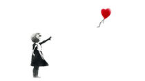 'GIRL RED BALLOON' by banksy