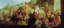 The Entrance of Alexander the Great  by Francesco Fontebasso