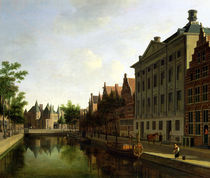 View of the Kloveniersburgwal in Amsterdam von Gerrit Adriaensz Berckheyde