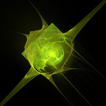 Fraktal grüner stacheliger Ball by Nick Freund