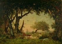 The Edge of the Forest at Fontainebleau von Theodore Rousseau