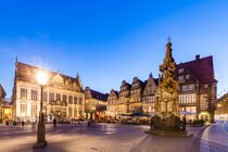 Marktplatz mit dem Roland in Bremen by dieterich-fotografie