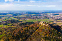Luftbild Burg Hohenzollern auf der Schwäbischen alb by dieterich-fotografie
