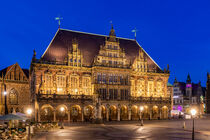 Rathaus am Marktplatz in der Hansestadt Bremen von dieterich-fotografie