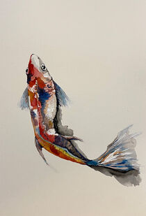 Rain bow fish by Myungja Anna Koh
