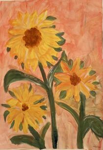 Gelbe Blumen by Elmo Hopp