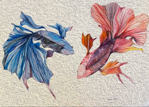Two moving fish von Myungja Anna Koh