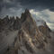 'Paternkofel mountains in the Dolomite Alps in South Tyrol during summer with dark clouds in sky' von Bastian Linder