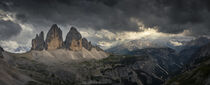 Three Peaks mountain summits in the Dolomite Alps in South Tyrol by Bastian Linder