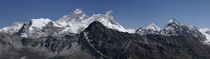 Panorama of the Mount Everest massif Nepal by Jonathan Mitchell