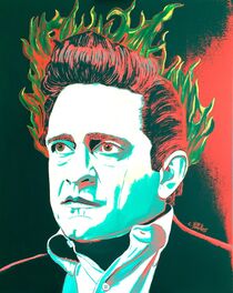 Johnny Cash  "Love is a burning thing" by Erich Handlos
