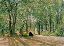At the Summer Cottage by Ivan Ivanovich Shishkin