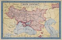 Vintage map of Ukraine  von John Mitchell