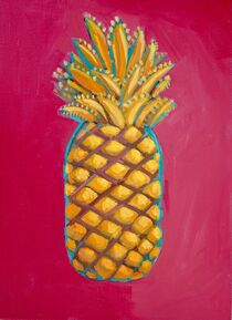 Golden pineapple  by Caroline  Solomon