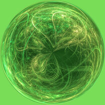 Gold Dust and Emeralds Orb Thirteen by Elisabeth  Lucas